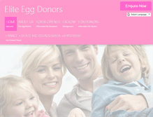 Tablet Screenshot of eliteeggdonors.com